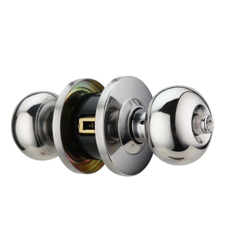 NS INDIA High Security Stainless Steel SS 202 Cylindrical Lock Lockset Tubular Door Knob Without Keys Pack of 1 (B0DHH9T4VK) Amazon Price History, Amazon Price Tracker