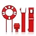DNA MOTORING TOOLS-00250 Fender Roller Reforming Extending Tool Heavy Duty Wheel Arch Roller Flaring Former for Automobile Maintenance, Red
