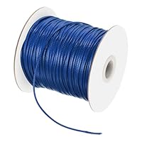 QUARKZMAN Cordon Ciré 0,5 Mm Cordon En Polyester Ciré 160 Mètres Fil De Cire Pour La Fabrication De Bracelets, Colliers, Perles, Fabrication De Bijoux Et Loisirs Créatifs (Marron Clair