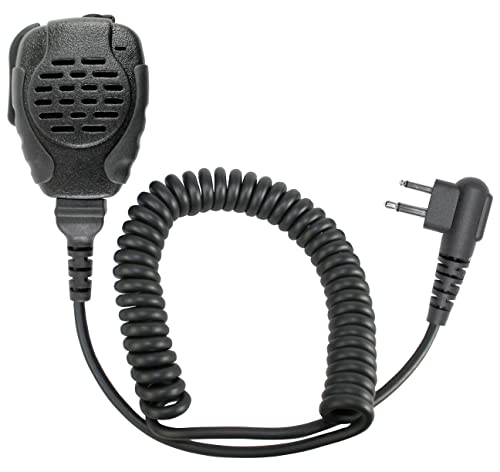 PRYME® Trooper® SPM-2103 Heavy-Duty Speaker Microphone - Water and Dust Resistant (Moto Compatible w/ 2-Pin Connector)