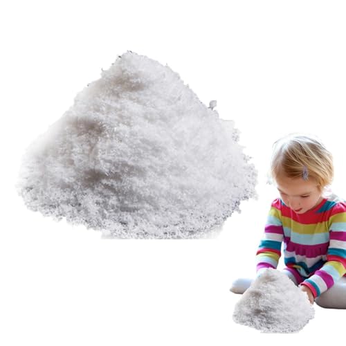 Polvere di Neve Finta, Decorazione Natalizia per Uso Quotidiano e Festivo, Accessorio Decorativo per casa, Ufficio, Camera da Letto, Centro Commerciale, Appartamento, casa