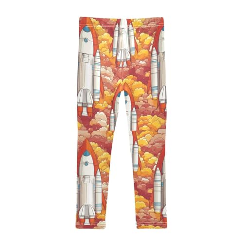 ZZKKO Girls Leggings Missiles Toddler Girls Clothes Leggings for Girls Toddler Girls Leggings 3-4T2