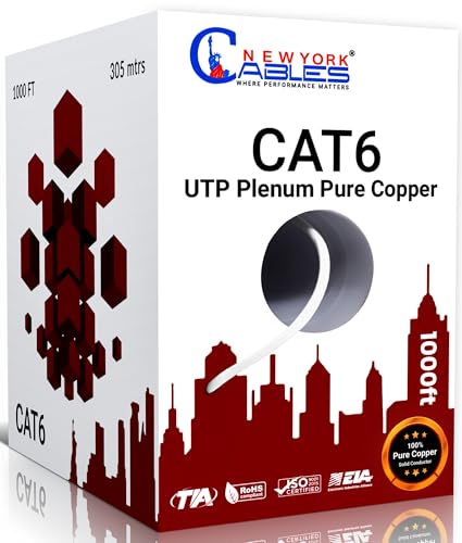 Kabel zbiorczy Cat6 Plenum 550 MHz 305 m biały