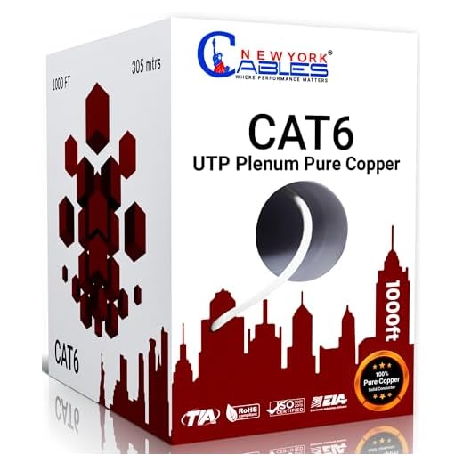 NewYork Cables CAT6 1000ft Plenum Cable