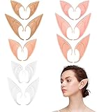 TIDEVAN 8 Pares Orejas de Hada Orejas de Elfo Orejas de Hada de Pixie para Vestir Elfos para Cosplay, Halloween, Carnaval, Fiesta de Anime, 2 Tamaños (10cm、12cm)
