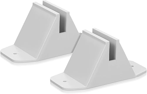 HOMSFOU Base de valla de 4.92 pulgadas, soporte de pantalla de privacidad duradero para soporte de divisor de habitación, poste de valla de jardín,