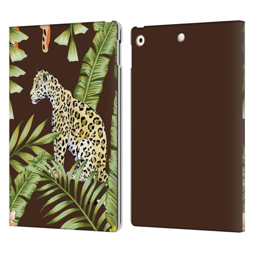 Étui portefeuille iPad 10.2 Haroulita Léopard Forêt en cuir