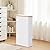 Slim Laundry Hamper with Lid by Fiona's magic, 63L Narrow Laundry Basket with Removable Bag, White Collapsible Dirty Clothes Basket, Thin Tall Storage Basket for Bathroom, Bedroom