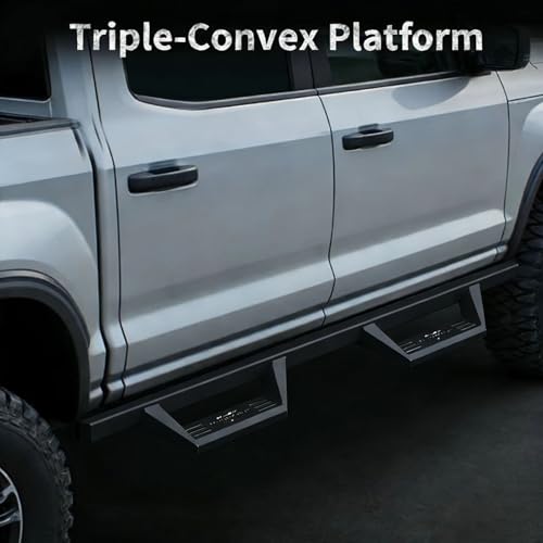 Estribos para Chevy Silverado GMC Sierra 2019-2026 Negro miniatura 6