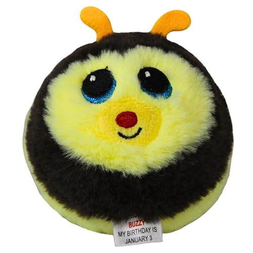 TY Beanie Bouncers - Buzzy l'Apetta con gli Occhioni Azzurri, Teneri Animaletti Rimbalzanti tutti da collezionare, T83003