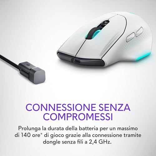 Alienware Wireless Gaming Mouse - AW620M - Mouse gaming - Immagine 5