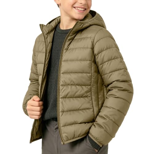 Boys Puffer Jackets Fall Winter Long Sleeve Zip Up Quilted Hooded Coats | teen boy clothes 9-17 years, quilted puffer jacket, zip up hoodies, lightweight soft warm coats, fall winter fashion clothes