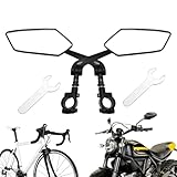 Ideal para la confianza: aumente la confianza de sus seres queridos en la carretera con nuestros espejos retrovisores para motocicleta duraderos y ajustables que brindan una visión mejorada. Un regalo perfecto para su amigo, hermana, cónyuge, miembro de la familia, colega o hermano al que le encanta andar en motocicleta, apreciarán el gesto considerado de seguridad.