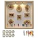 DIY Tiny Museum Silhouette Box, Tiny Museum Frames with Lights Figurines, 2026 Celebrate Your Unique Memories in Style for Anniversary, Wedding, Birthday & Home Décor (Wood Color)