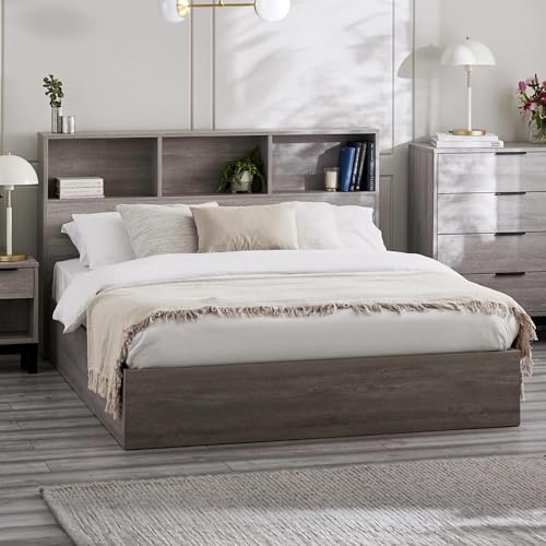 Julian Bowen Bali Ottoman Storage 135Cm Double Bed - Grey Oak