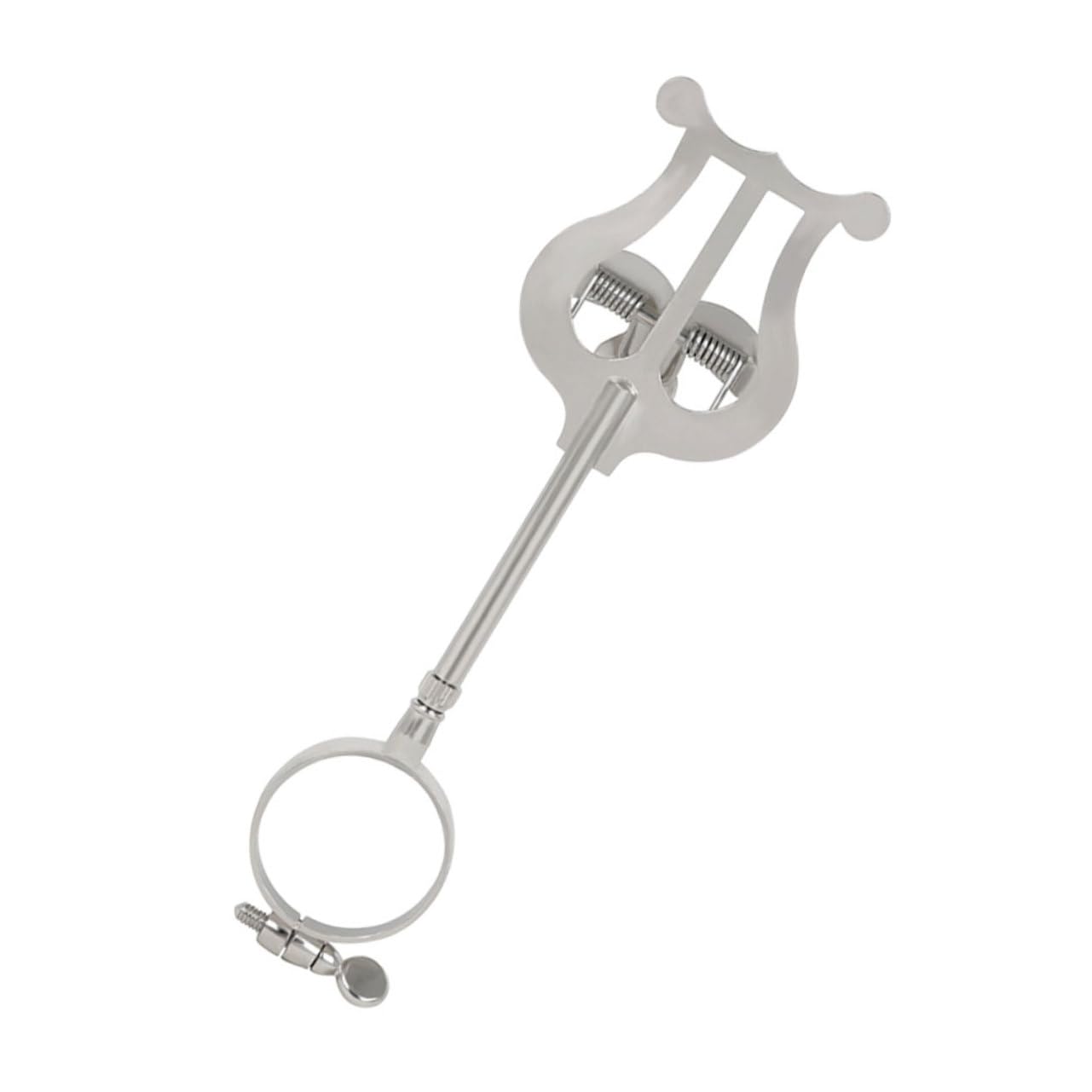 minkissy Notenclip aus Eisen für Klarinette Tragbar Silberfarben Notenhalter für Instrumentenzubehör Sicherer Halt für Notenblätter