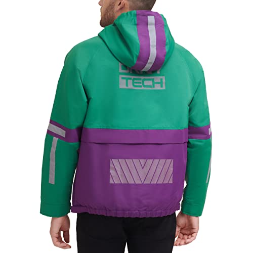 Image of DKNY mens Dkny Men's Taslan Performance Hoody With Reflective Detail