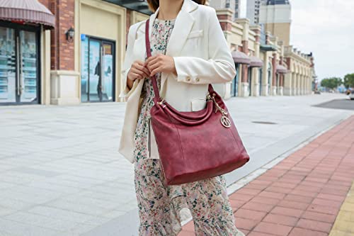 Mkf Fashion Hobo Bag For Women – Pu Leather Top Handle Handbag Purse – Crossbody Shoulder Strap Lady Pocketbook April Olive Green #TOP4
