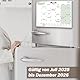 Qupuce Magnet Kalender kühlschrank 2025 2026(18 Mo) 32 x 22 cm, Magnetischer Kalender von Jul.2025 bis Dez. 2026, Monatsplaner/Wandkalender Familienkalender für Zuhause oder Büro
