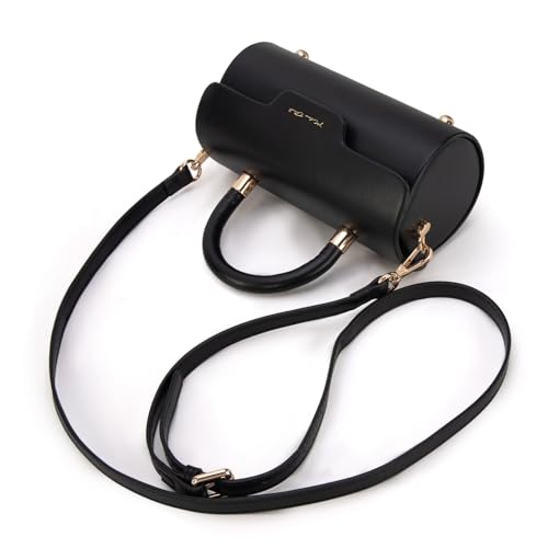 Image of Milan Chiva Top Handle Bag for Women Mini Barrel Crossbody Handbag with Adjustable Strap Elegant Small Purses | Small