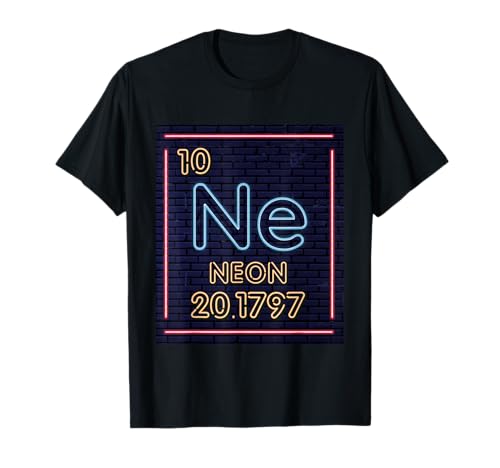Neon Element Purple Periodic Table Chemistry Nerd Gift T-Shirt