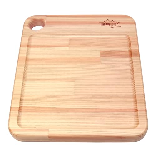 ヒノキの木製多目的トレー 1枚(420g) ボード 木工品 お皿 木の皿 木の板 カッティングボード まな板 お盆 木の製品 設楽町