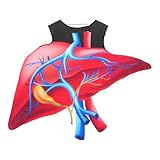 HEALEEP Costume d'Halloween en forme de cœur - Cosplay d'orgue effrayant pour jeu de rôl...