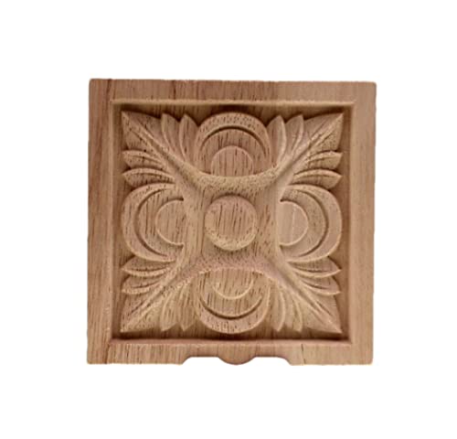 Moulure en bois sculpté non peint supérieure pour applique murale vintage