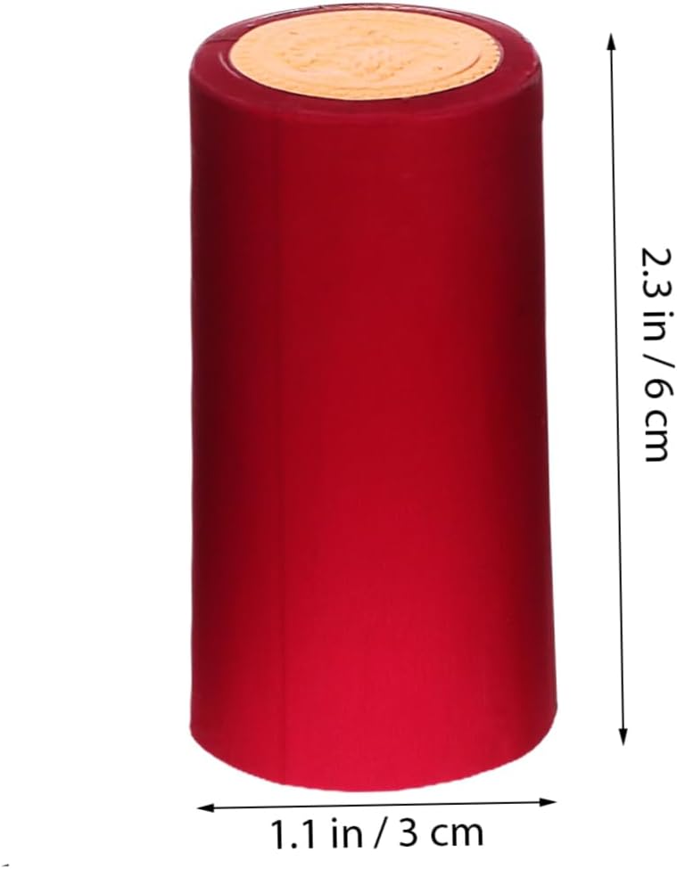 200pcs PVC Wine Bottle Heat Shrink Caps with Grape Pattern