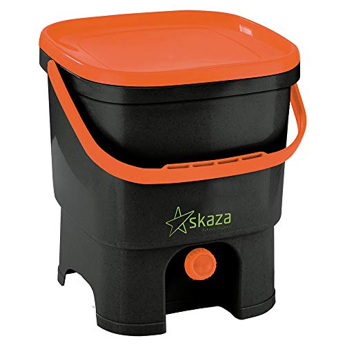 Skaza Bokashi Organko Set (2 x 16 l), 2 x tuin- en keukencompostbak van gerecycled kunststof, starterset met… - Afbeelding 3