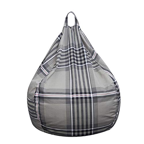 XGGYO Sitzsackbezug Stuhl Sofabezug, Lazy Lounger Chair Softbezüge Bequemer Sitzbezug für Erwachsene Kids Gamer Chair Sitzsäcke (Ohne Füllungen) / A / 90×85cm Cover
