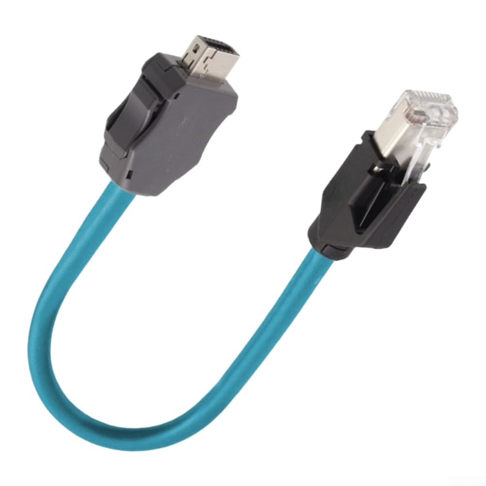 Cavo industriale RJ45 su IX 1M Cat6A per robusto blu per | Cavo Ethernet industriale da RJ45 maschio a RJ45 maschio (1 m)