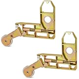 Sliding Screen Door Corner Insert Rollers Assembly with 1' Diameter Concave Stainless Steel Wheels Replacement Screen Corner and Roller, 2 Pack