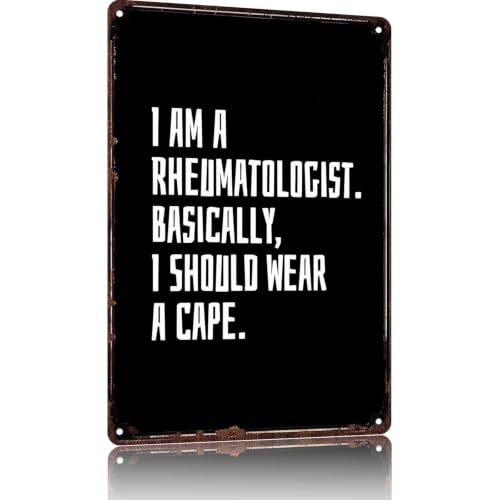 Humorous Rheumatologist Metal Signs 8x12 Inch, Office Wall Decor
