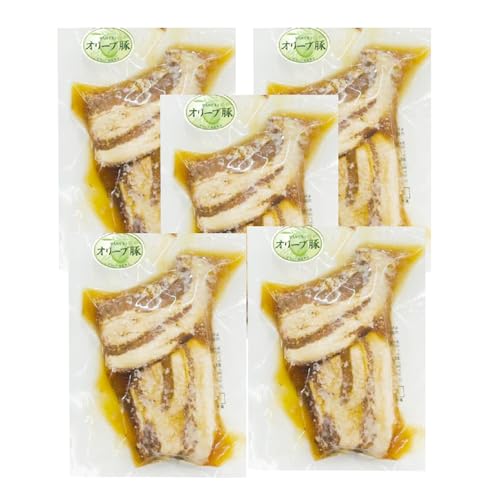 しゃぶまる とろける オリーブ豚 飲める 厚切り チャーシュー 5食セット (総重量750g / 150g×5)肉 オリーブ豚 豚肉 チャーシュー 厚切り 肉厚 ハチミツ 蜂蜜 角煮 柔らか 冷凍 香川県 三木町