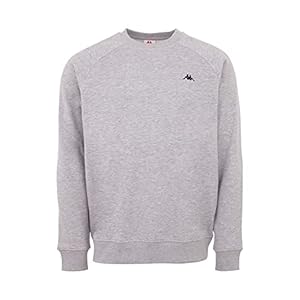 Kappa VAUKE Unisex Sweatshirt I Pullover Herren aus Baumwolle I Basic für Sport und Freizeit I Sweater für Frauen & Männer in den Farben blau, grau, schwarz I Pulli in den Größen S, M, L, XL & XXL