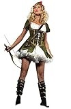 shoperama Robin Hood 2 Damen Kostüm Peter Pan Fasching Karneval Märchen sexy, Größe:M/L