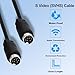 YARCHONN S-Video Cable Mini Din 9 Pin SVideo Extension Cable 9 Pin Mini Din SVHS Lead Cord Male to Male Connector for HDTV VCR DVD Projector Camera Camcorders -2M