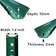 ARIFARO Zaunpfosten 122cm Robuste Metallpfosten, Packung mit 10, Kein Graben Garten U-Pfosten für Drahtzaun Stahlpfosten für Hof, Outdoor-Draht
