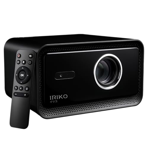 Image of Elara IRIKO PRIZM MAX Full HD 1080P 4K Supports 1500 ANSI Android Projector with Upto 300 inch Display, 32GB+2GB, WiFi, BT, Multi-Device Compatibility Auto Focus, Keystone, Home & Gaming Projector Black
