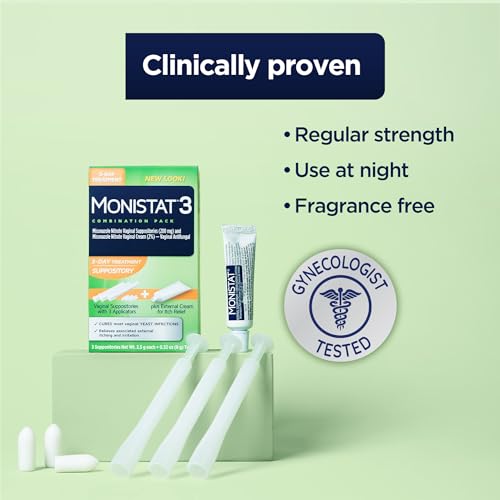 image for Monistat 3-Day Yeast Infection Treatment for Women, 3 Miconazole Vagin