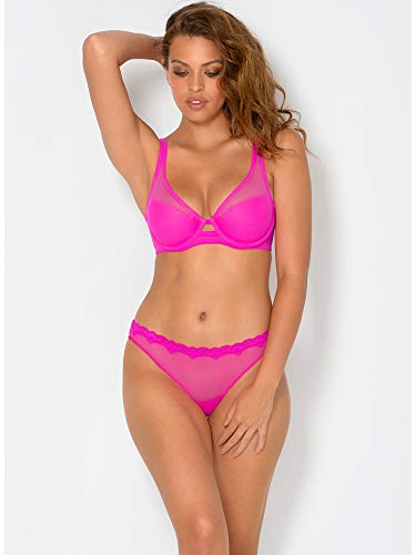 Smart & Sexy Women's Plunge Bra, Electric Pink (Mesh), 38D #TOP7