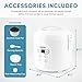 Aroma Housewares 8-Cup (Cooked) (4-Cup UNCOOKED) Digital Rice Cooker and Food Steamer (ARC-914D),White