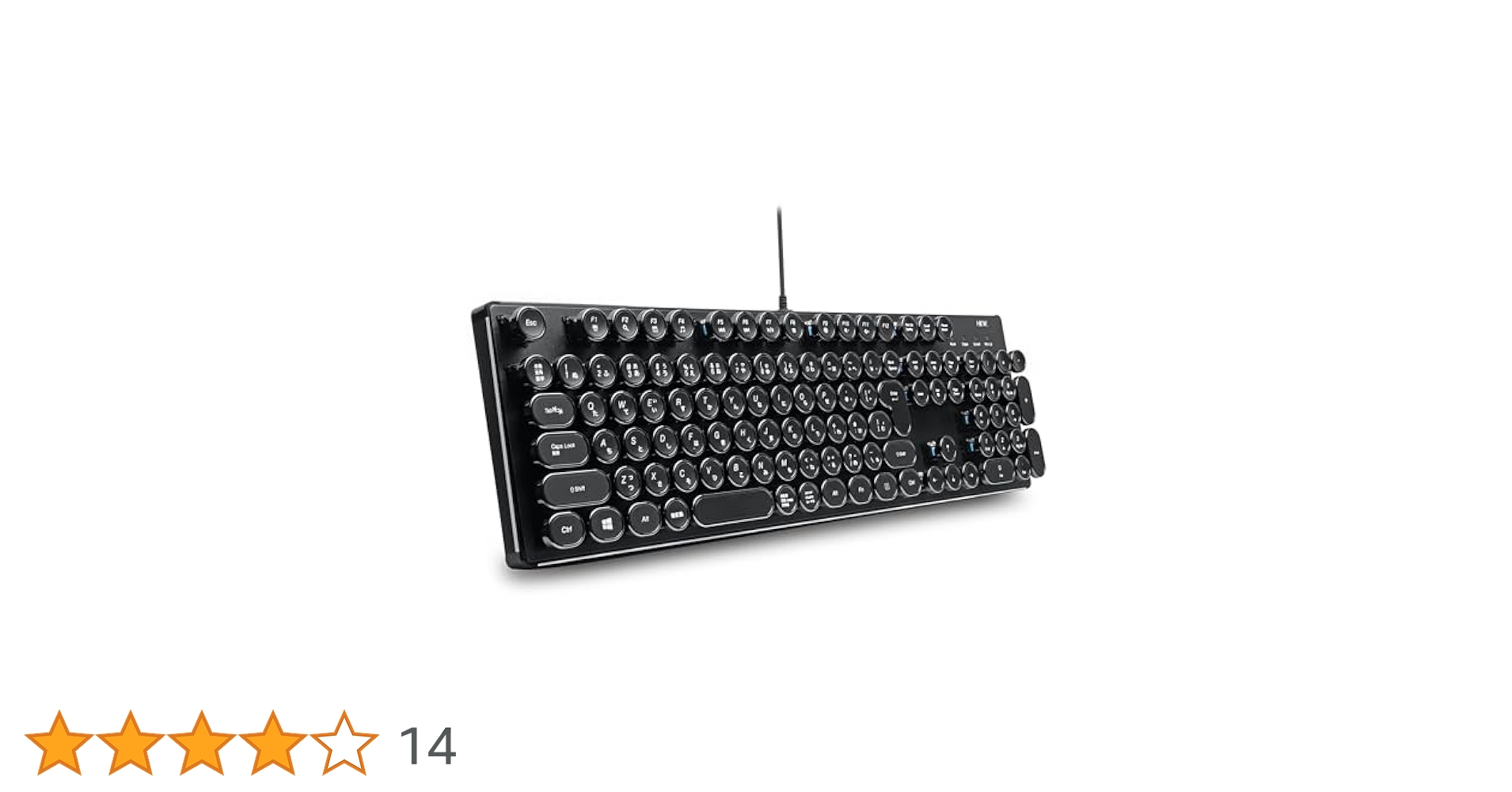 Amazon | HKW.タイプライター風メカニカルキーボード 青軸 JIS