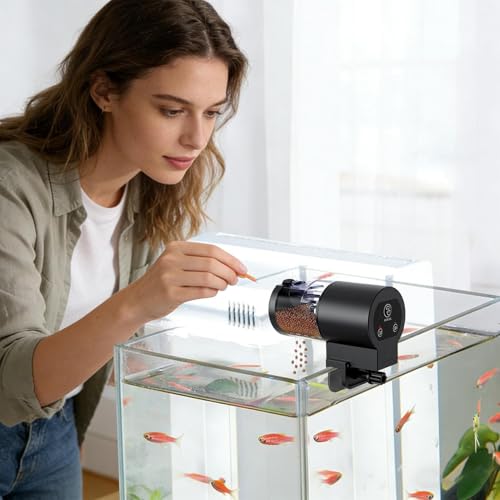 Alimentador de peces automático inteligente para vacaciones y días de oficina 4