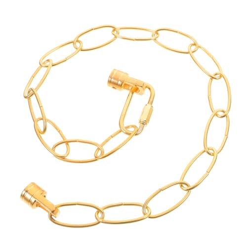 Light Chain Extension Metal Lighting Chain Handmade Craft Ceiling Lighting Chain Fruit Basket Lantern Plant Chandelier Hardware for Home Shop Golden Antique Lighting Chains
