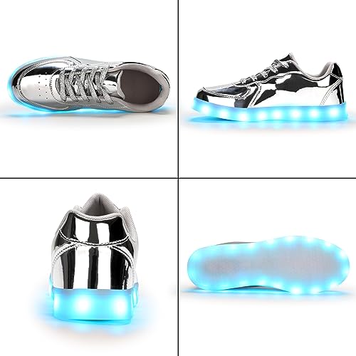 Image of Light Up Shoes Men Women LED Shoes USB Charging Adult High Top LED Sneakers Glow in The Dark Footwear for Dancing Party Festivals Festivals