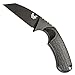 Benchmade - Azeria 125 Knife, Plain Whancliffe Blade with Angled Profile, Plain Edge, Coated Finish, Black Handle