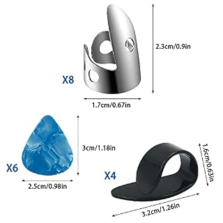 DLAND 18 médiators réglables, y compris des médiators en acier inoxydable, 4 médiators en plastique et 6 médiators pour… - Les Beatles, Paul McCartney, John Lennon, RIngo Starr, George Harrison DLAND 18 médiators réglables, y compris des médiators en acier inoxydable, 4 médiators en plastique et 6 médiators pour… – Image 5
