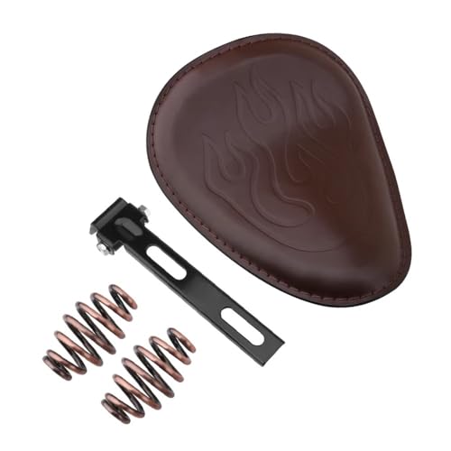 Selle Moto Solo Marron de Haute Qualité pour Custom et Bobber